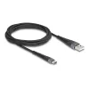 DeLOCK USB laidas USB 2.0 2 m USB A USB C juodas 81122