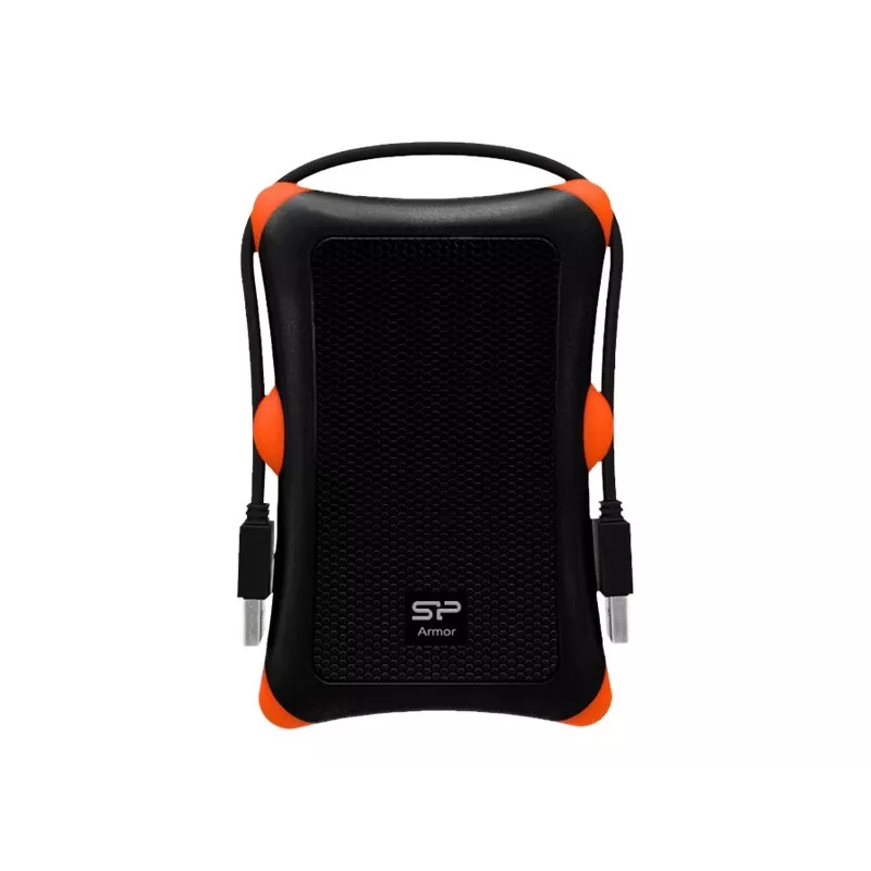 Išorinis HDD/SSD dėklas Silicon Power Armor A30, 2,5 colio vieno disko, USB 3.2 Gen 1, Micro-USB A, oranžinis/juodas
