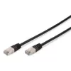 Tinklo laidas Digitus CAT 5e SF/UTP Patch Cord juodas 3 m
