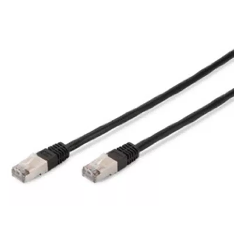 Tinklo laidas Digitus CAT 5e SF/UTP Patch Cord juodas 3 m