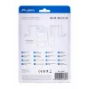 PoE kabelių testeris LANBERG NT-0402 – tinklo kabelių tikrintuvas su RJ-45/RJ-11, LED indikatoriais