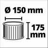 Filtras Einhell 2351126 baltas L klasė, skersmuo 15 cm, aukštis 175 mm