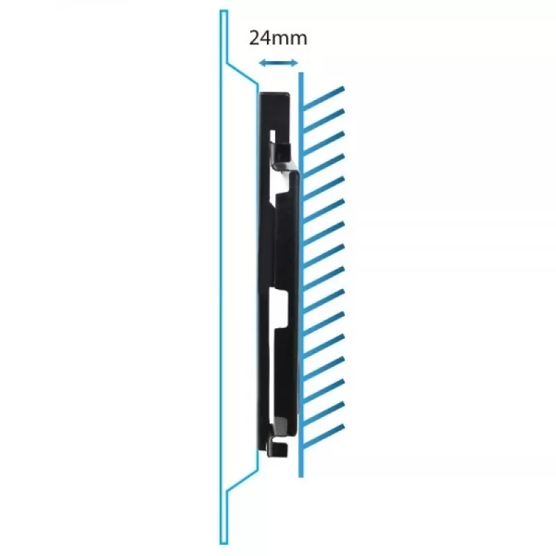 TV laikiklis sieninis Esperanza PERSES 35,6–127 cm (14–50 col.), VESA 75x75–200x200, max 25 kg, juodas