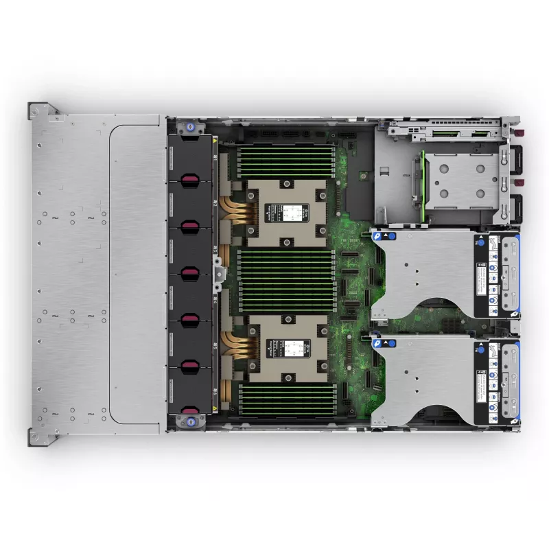 HPE ProLiant DL385 Gen11 2U stovo serveris EPYC 9115 16 branduolių 3,2 GHz 2x32 GB-R 8xSFF karštai keičiami 2x480 GB SSD MR408i-o 2x1000 W serveris (P81843-425)