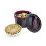 Pietų dėžutė JATA 942 2 L juoda violetinė