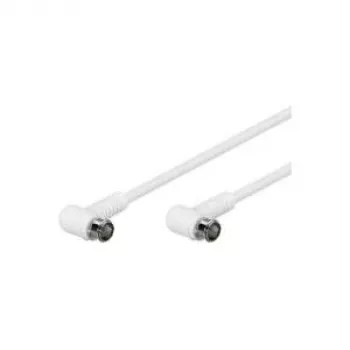 Wentronic Goobay SAT kampinis jungiamasis laidas, F-Quick, 100% ekranuotas, baltas, 5 m - F-Kištukas (Quick) 90° F-Kištukas (Quick) 90° (67344)