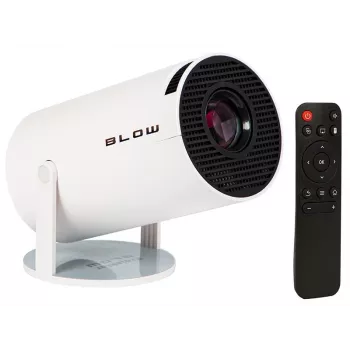 Projektorius HY300 Pro su WiFi, nuotolinio valdymo pultu, Android TV, 130 colių, 4K Full HD, LED