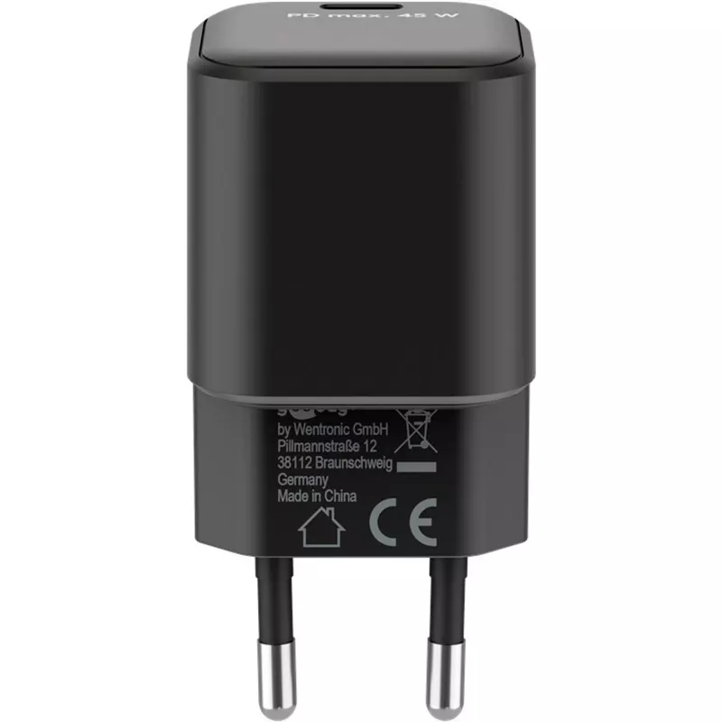 Goobay 65331 Įkroviklis AC Greitasis Įkrovimas Juodas USB Type-C