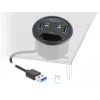 DeLOCK 62794 Į stalą montuojamas USB centras su 3 prievadais
