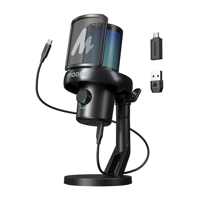 Belaidis mikrofonas su AI technologija Maono DM40 Pro