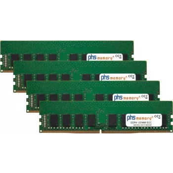 PHS-memory 128GB (4x32GB) rinkinys RAM atminties, tinkamas Dell Precision 3630 Tower, DDR4 UDIMM ECC, 2666MHz, PC4-2666V-E (SP420058)