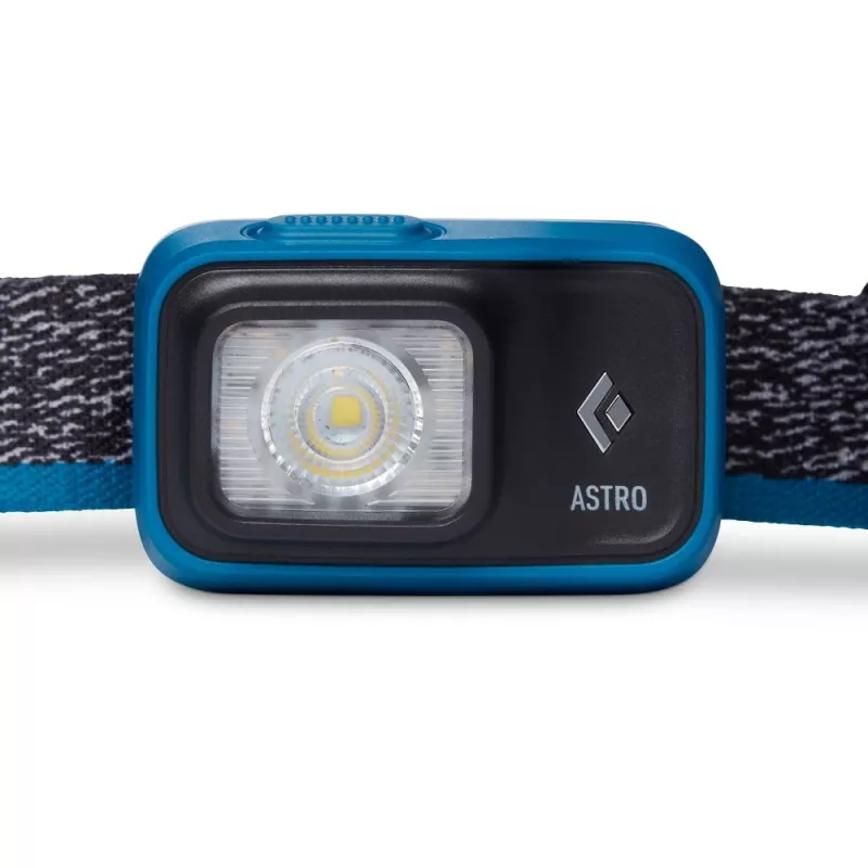 Žibintuvėlis ant galvos Black Diamond Astro 300 juodas, mėlynas apvadas