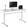Stalas su rankiniu aukščio reguliavimu Ergo Office, maks. 40 kg, maks. aukštis 117 cm, su stalviršiu darbui stovint ir sėdint, ER-401 W