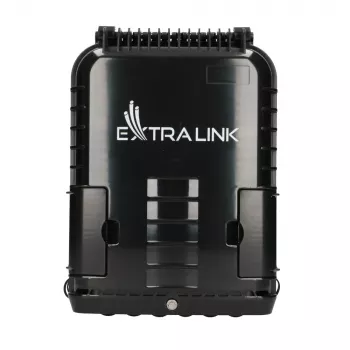 Extralink Jennifer 16 gyslų juoda optinė skirstomoji dėžutė su jungtimis