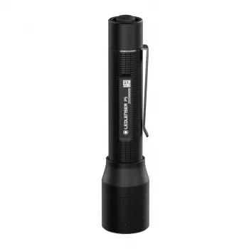 Rankinis žibintuvėlis Ledlenser P5 juodas, LED, 140 lm, AA baterija, IP54, aliuminis, segtukas kišenei