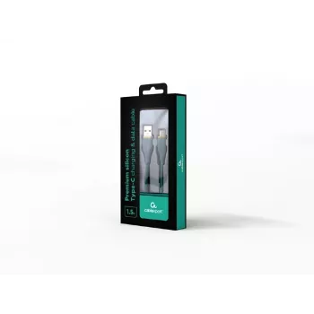 USB Type-C įkrovimo ir duomenų laidas, 1,5 m, žalias