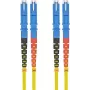 helos E2000 šviesolaidinis jungiamasis laidas 2 m, 9/125 µm OS2, geltonas