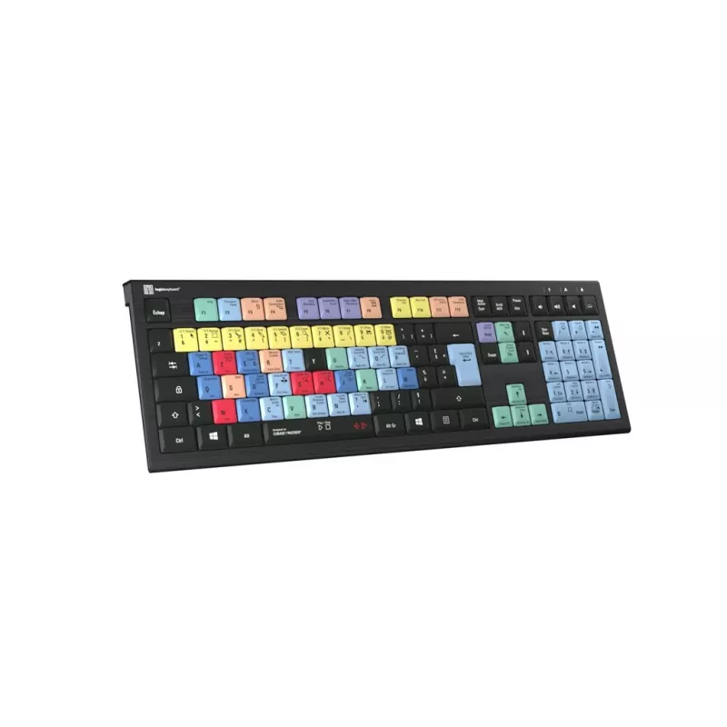 Logickeyboard LKB-CBASE-A2PC-FR klaviatūra, AZERTY (prancūziška), USB, juoda
