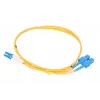 Skiemeninis optinis kabelis Extralink EX.3630, 0,5 m, G.657.A1, SC į LC, FTTH, dvipusis, geltonas