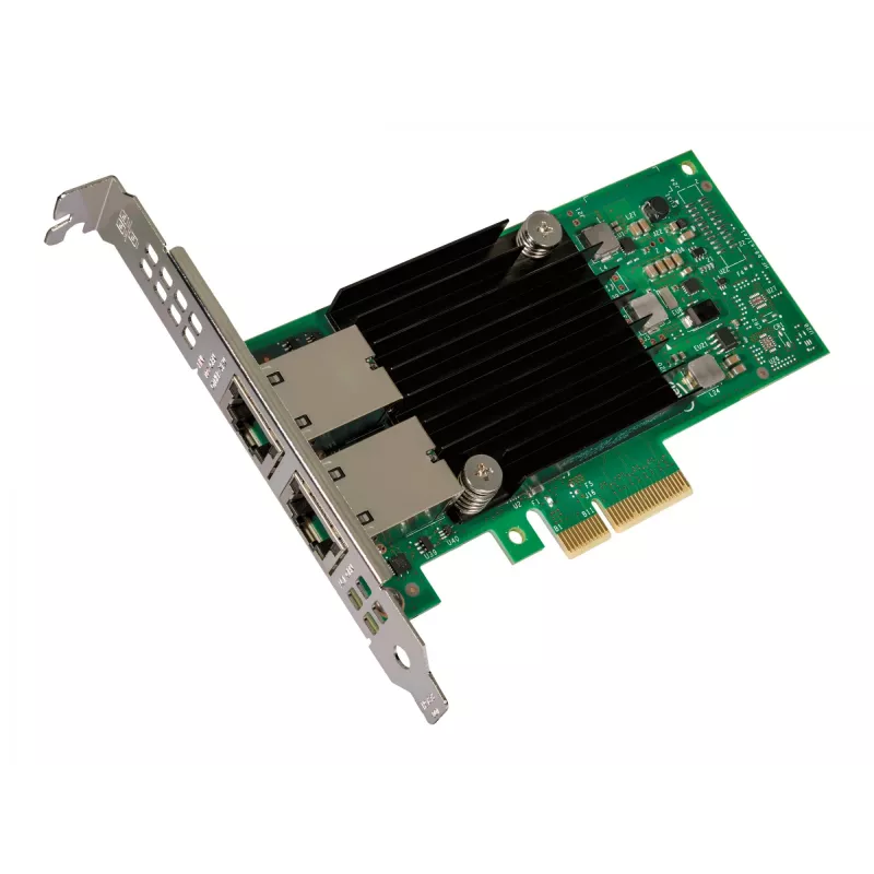 Intel Ethernet Converged Network Adapter X550-T2 – tinklo adapteris, PCIe 3.0 x4, mažo profilio, 10Gb Ethernet 2 prievadai (X550T2BLK)