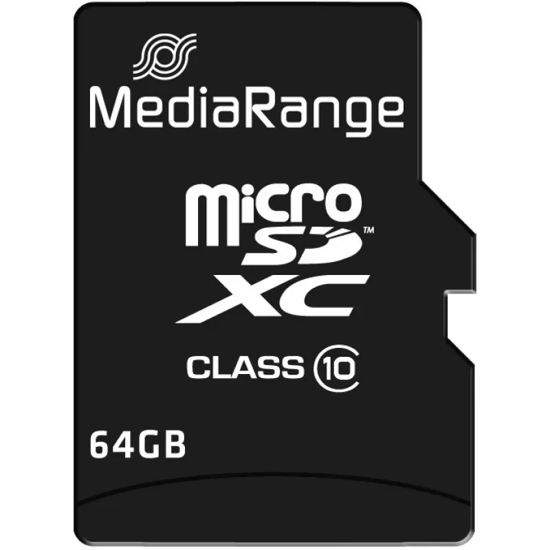 Atminties kortelė MediaRange 64GB MicroSDXC Class 10 MR955