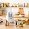 Elektrinė daržovių tarkuotuvė Tefal Fresh Express DN853BE0 — 150 W, 3 keičiami antgaliai, 1 greitis, kreminė