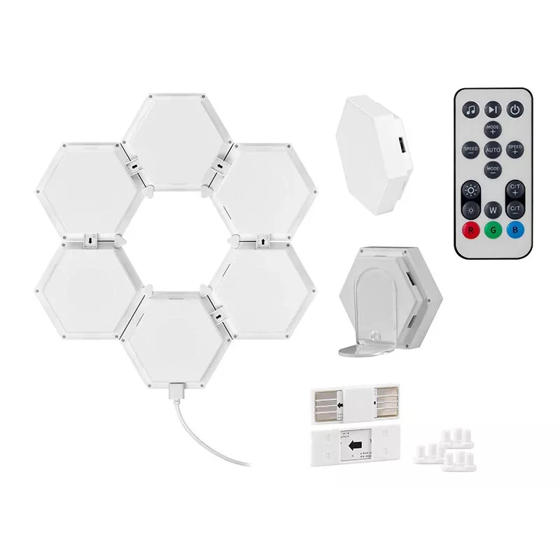 Įleidžiamas RGB LED šešiakampis skydelis TRACER Smart Hexagon Tracer 47256 Ambience TRAOSW47256