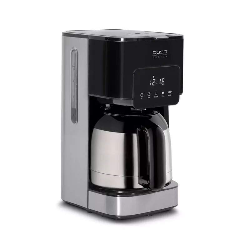 Caso Taste & Style Duo Thermo kavos virimo aparatas su dviem termo ąsotėliais, lašininis, 800 W, juodas/nerūdijantis plienas