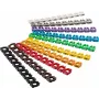Goobay Kabelmarker-Clips Ziffern 0-9, für Kabeldurchmesser bis 6 mm, 6 mm - farbige Kennzeichnungsringe 10x 10 Stück zum Markieren von z.B. Netzwerkka