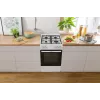 Laisvai pastatoma dujinė viryklė su orkaite Gorenje GG5A10WFFM – 4 degikliai, 70 L orkaitė, emaliuotas viršus, balta