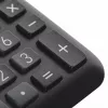 Stalinis skaičiuotuvas CASIO MS-8F – 8 skaitmenų, saulės/baterijos, 26 klavišai, valiutos ir mokesčių funkcijos, pelno skaičiavimas, juodas