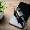 Keliautinis USB-C įkroviklis FIXED FIXC25M-C-BK, fiksuotas laidas, 25W, kompaktiškas