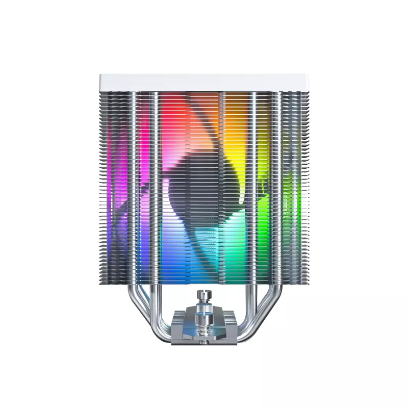 Oro aušintuvas Montech NX400 ARGB 120 mm Baltas – 270 W TDP, FDB, 156×74×120 mm