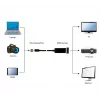 Gembird A-MDPM-HDMIF-02 vaizdo kabelio adapteris Mini DisplayPort į HDMI A tipo (standartinis) juodas