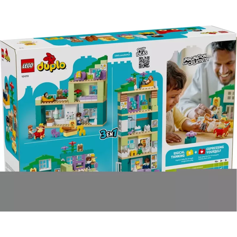 LEGO DUPLO 10470 3 viename Modernus šeimos namas su figūrėlėmis