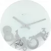 NeXtime klok 8115 Dropped, Ø43 cm, sieninis, sidabrinis