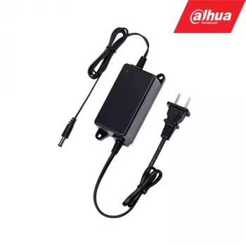 Maitinimo adapteris DAHUA PFM320 apsaugos kameroms, įvadas 100–240 V, 0,5 m laidas, juodas, 45×104 mm