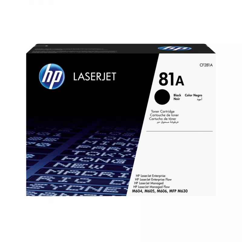 HP 81A Original juodas lazerinio spausdintuvo kasetė, 10500 puslapių, juoda, 1 vnt.