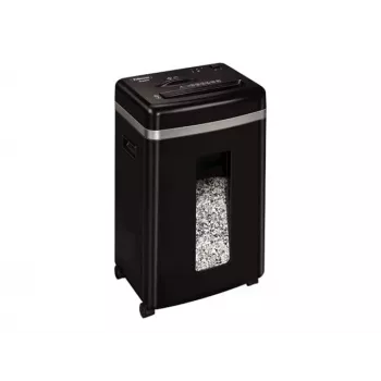 Popieriaus smulkintuvas Fellowes Powershred 450M Micro-cut, 9 lapų talpa, 2 x 12 mm, 22 L krepšelis, juodas