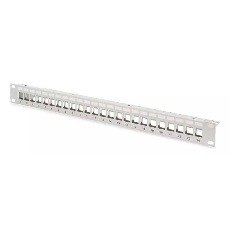 DIGITUS modulinė skirstomoji panelė 24 prievadų DN-91410-24 RJ-45 Cat6a pilka