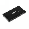 iBOX HD-02 išorinė dėžutė 2,5 colio SATA diskams, USB 3.0, aliuminis, juoda