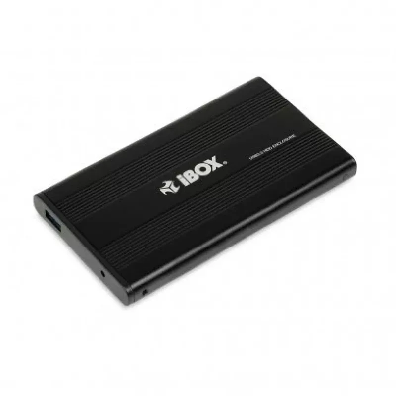 iBOX HD-02 išorinė dėžutė 2,5 colio SATA diskams, USB 3.0, aliuminis, juoda