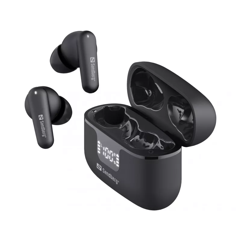 Belaidės ausinės Sandberg Wireless Earbuds ANC+ENC