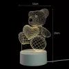 Naktinė lemputė Extralink HOME 3D širdies optinė iliuzija lovos lemputė USB