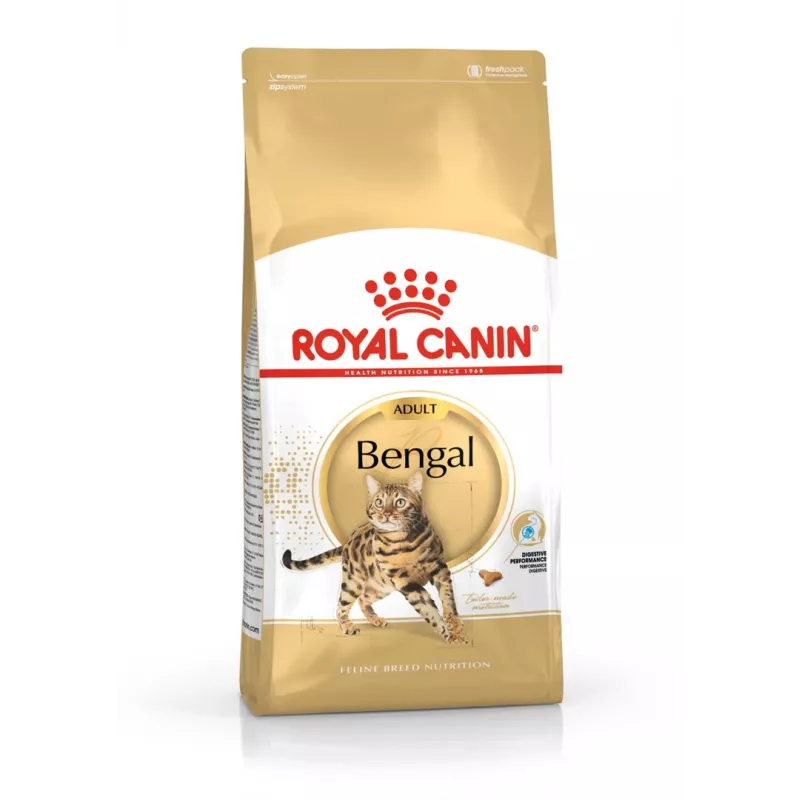 Sausas kačių ėdalas Royal Canin Bengal Adult 10 kg – Vištiena, 40 % baltymų, 18 % riebalų