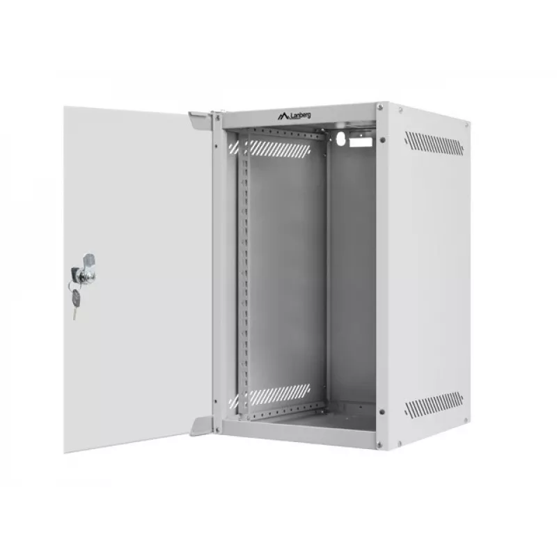 Sieninis stelažas LANBERG WF10-2309-10S 9U, 280×310×469 mm, 20 kg talpa, pilka