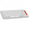 Pelių ir klaviatūrų rinkinys Logitech POP Icon Combo Bluetooth QWERTZ Šveicariškas Oranžinis Baltas