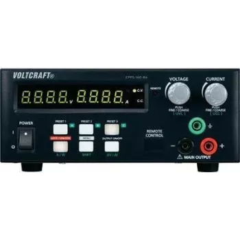 VOLTCRAFT Laboratorinis maitinimo šaltinis, reguliuojamas CPPS-160-84 0,02–84 V/DC 0,01–5 A 160 W USB nuotolinio valdymo, programuojamas, Aut (CPPS-160-84)