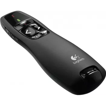 Belaidis pristatymo įrenginys Logitech R400 su raudonu lazeriniu žymekliu