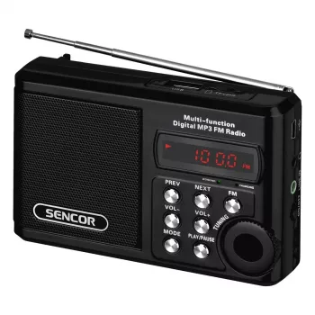 Nešiojamas radijo imtuvas SENCOR SRD 215 B su MP3, USB, SD